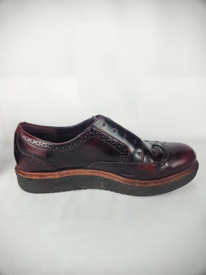 Clarks Trish Massie Richelieus/Derbies Femme Bordeaux Verni (Sans Lacets) - Taille 40 - photo numéro 8