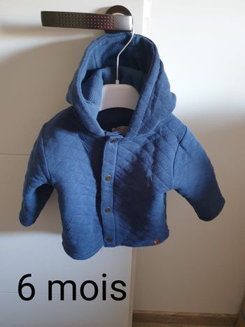 Veste chaude bleu