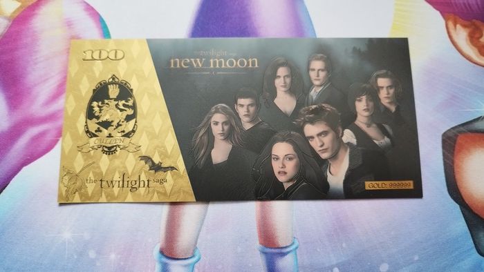 Billet Twilight Collector Doré card carte film movie vampire ticket goodies - photo numéro 2
