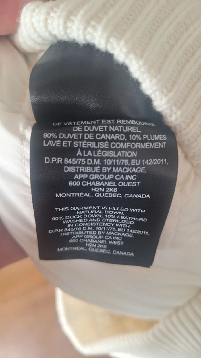 Doudoune laine et cachemire Mackage neuve 38. - photo numéro 17