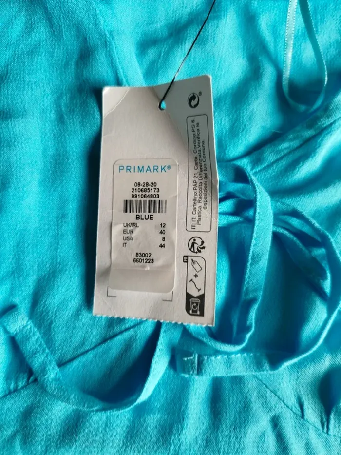Robe légère turquoise Primark taille 40 - photo numéro 4