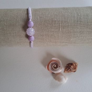 (Réduction) Bracelet avec perles lilas