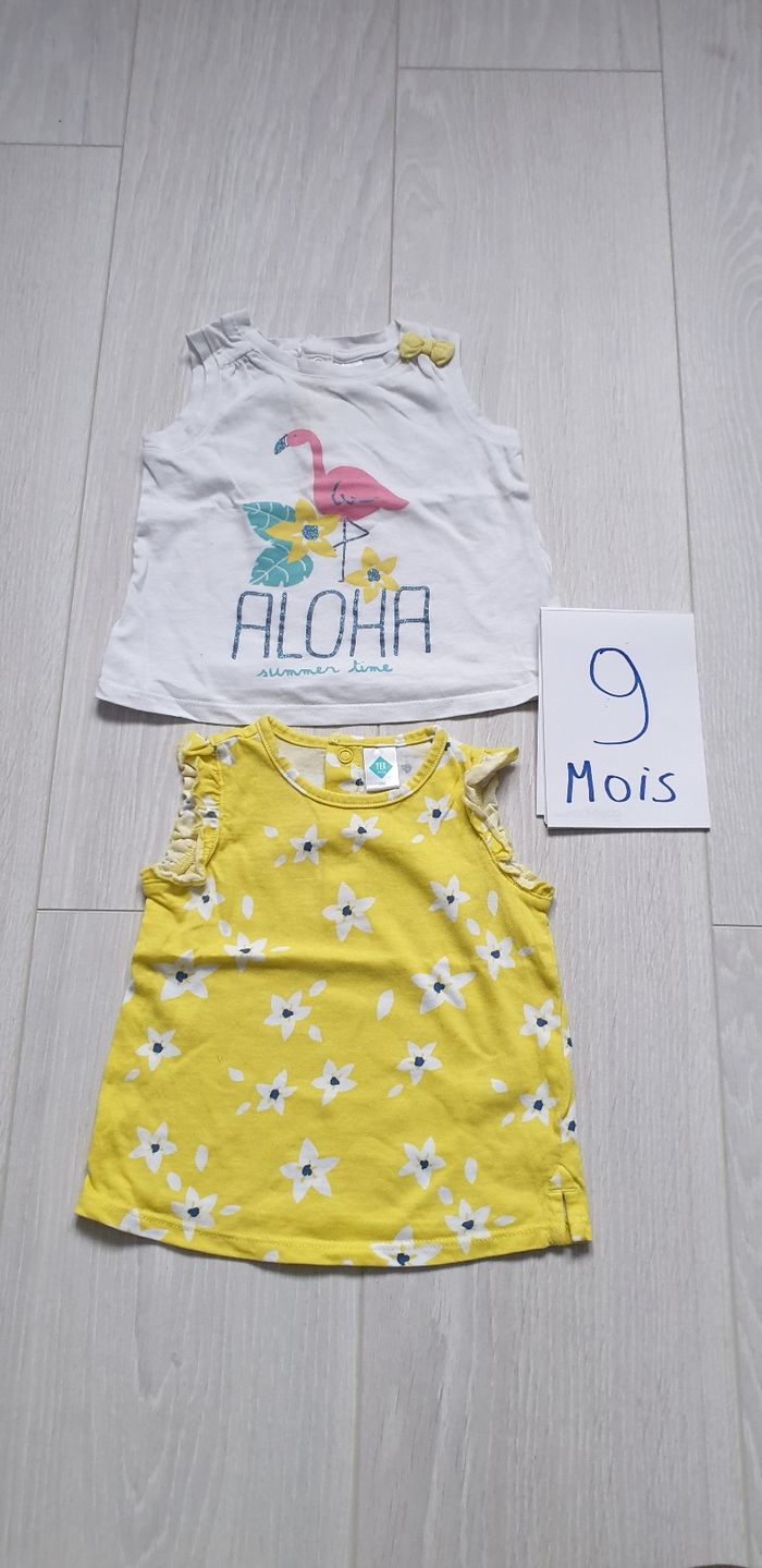 Débardeur fille 9 mois