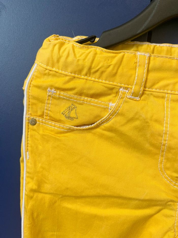 Jeans petit bateau jaune fille 4 ans - photo numéro 3