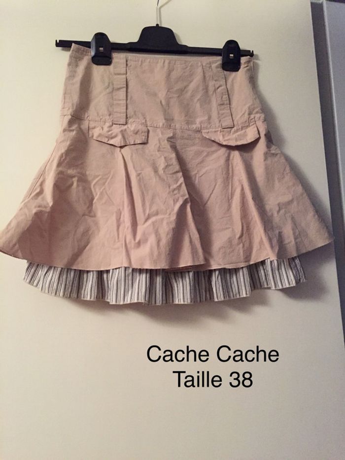 Jupe beige Cache Cache Taille 38