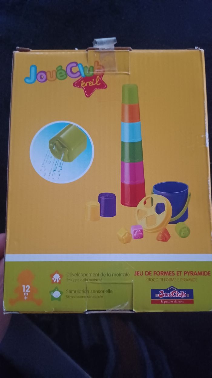 Jeu de forme et pyramide 12 mois  neuf jouet club - photo numéro 5