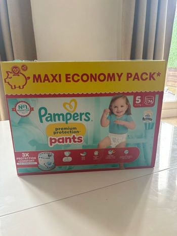 Maxi Pack Couches Pampers Premium Protection Pants T5