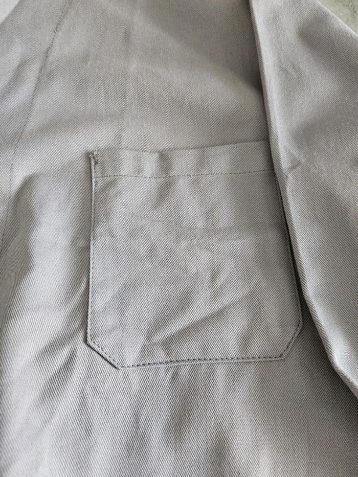 Blouse de travail unisexe - Taille 4 (52-54) - Grise - photo numéro 7