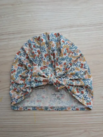 Bonnet fin avec noeud Konges Slojd 2 - 4 ans