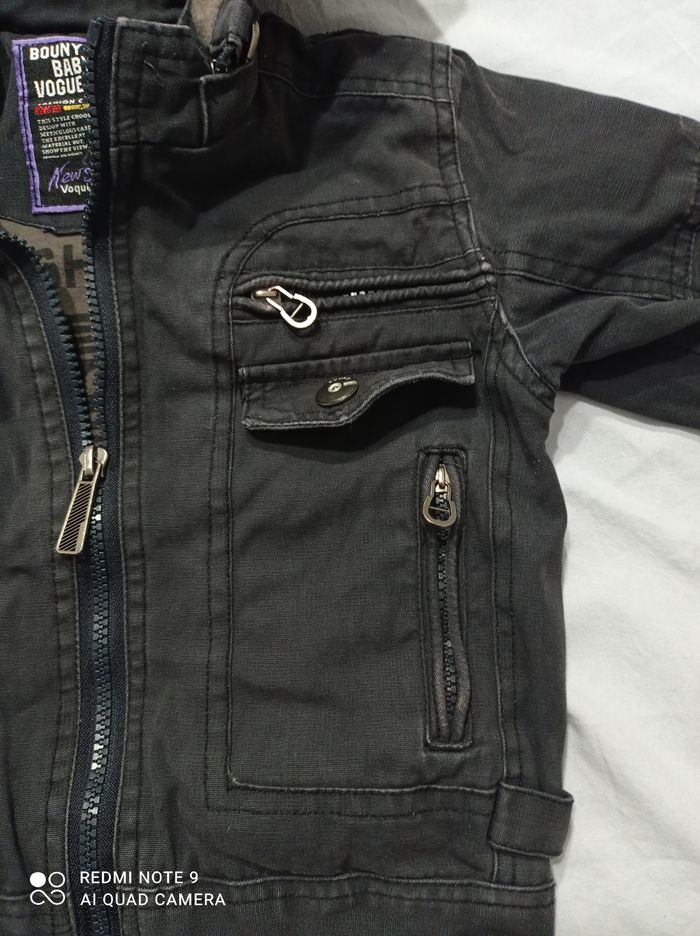 blouson gris de Bouny baby taille 4 ans ref R97 P - photo numéro 7