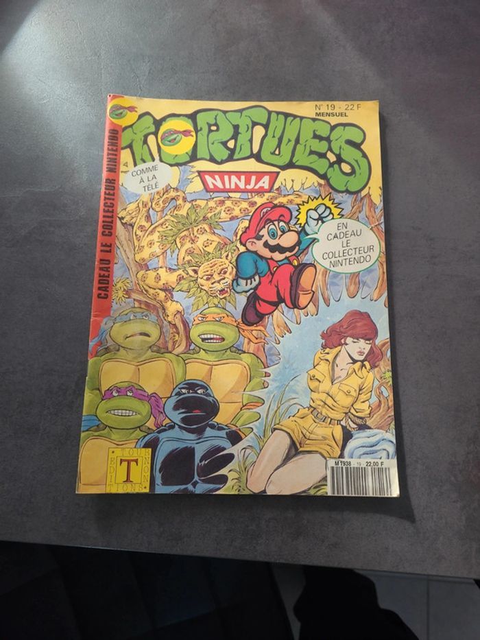 Magazine mensuel n°19 tortues ninja 1990