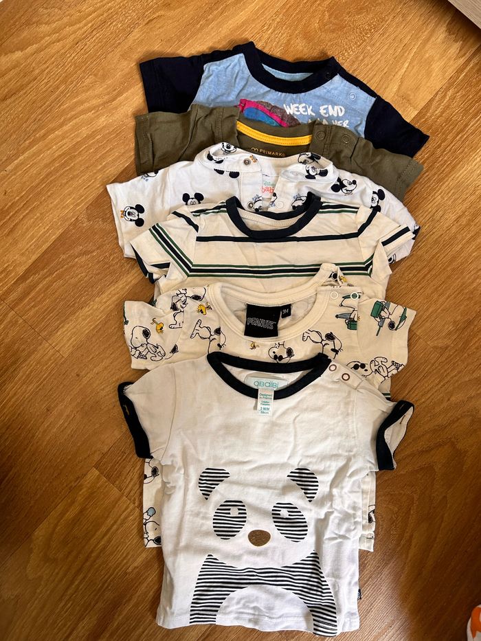 Lot t-shirt bébé toutes marques