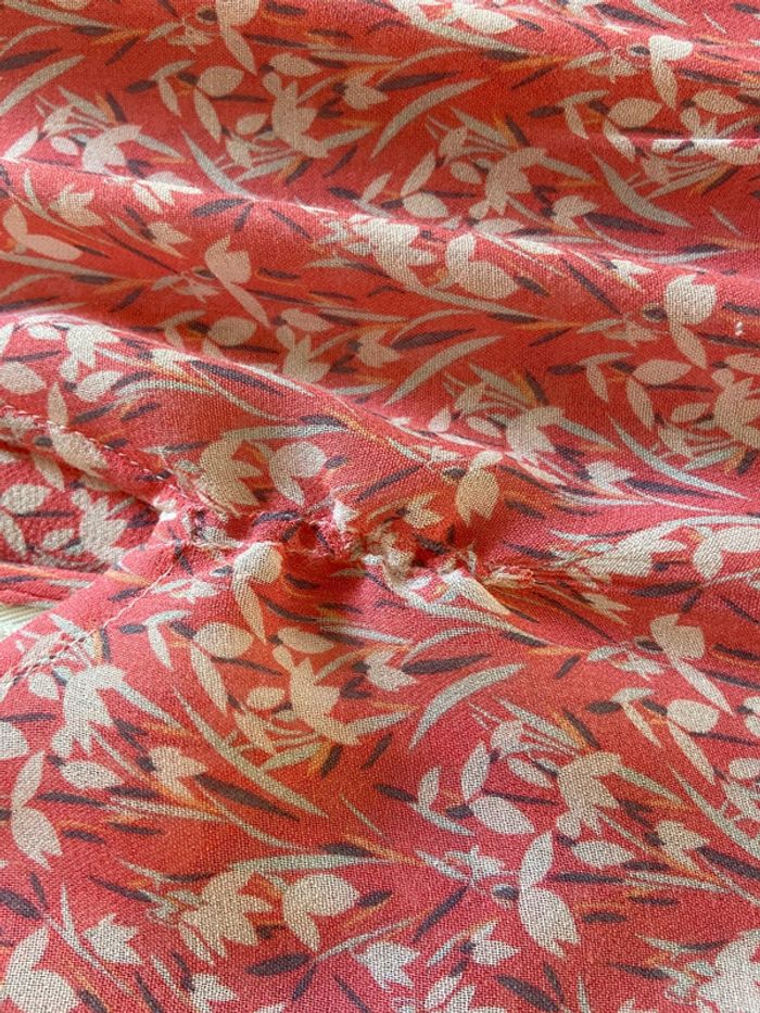 Robe fluide fleurie rose Caroll taille 42 - photo numéro 16