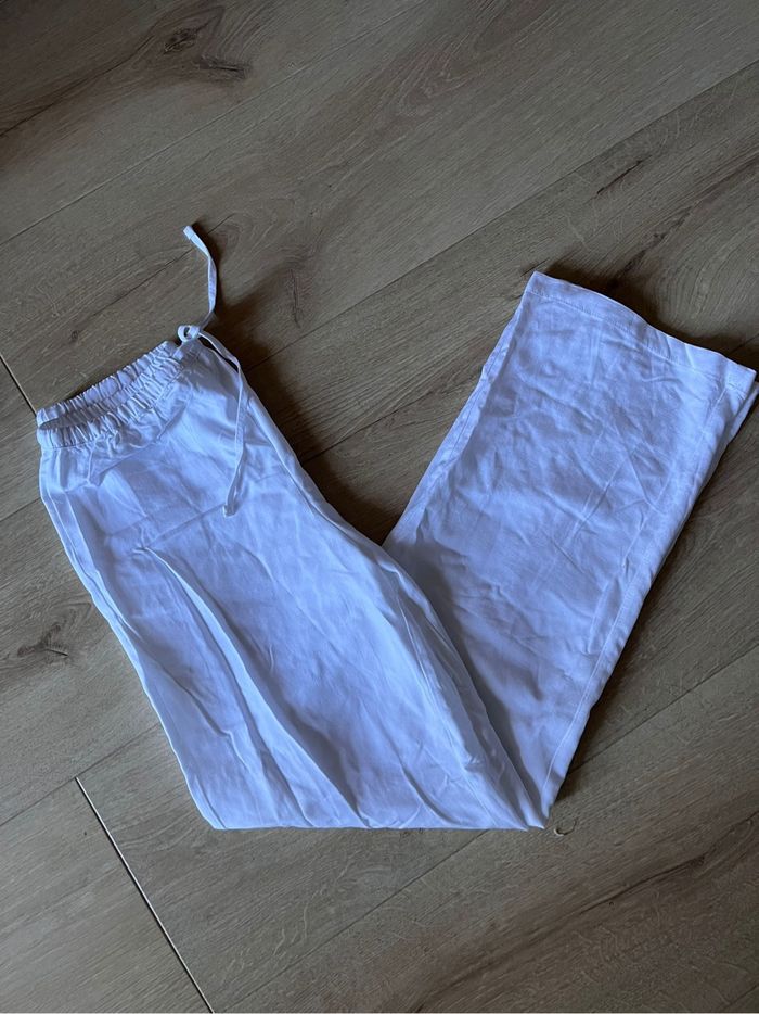 Pantalon blanc Pull&Bear