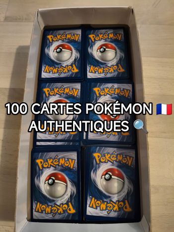 Lot de 100 cartes Pokémon VF en très bon état