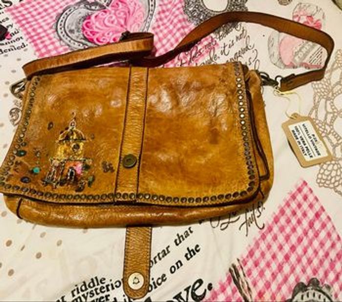 Bayside sac bandoulière cuir italy 🌺 - photo numéro 4