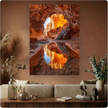 #69 Affiche “Grotte Canyon” poster paysage roche désert déco murale nature A3 Sans cadre