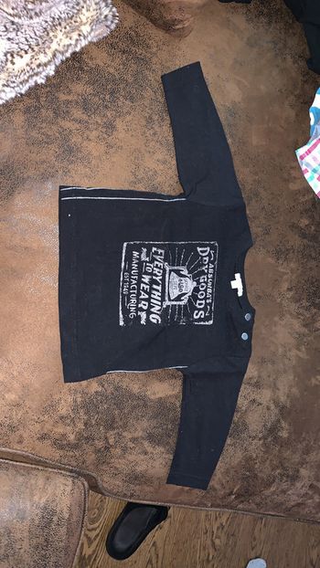 Tee shirt à manche longue Absorba 6 mois noir