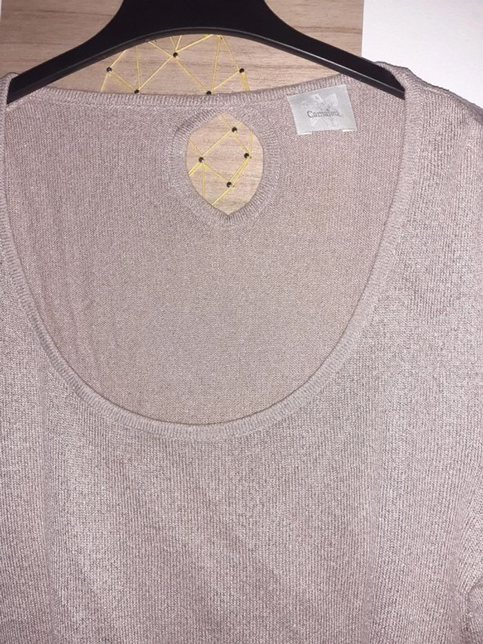 Pull fin pailleté camaïeu - photo numéro 3