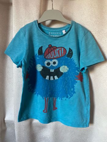 T-shirt turquoise imprimé monstre 6 ans C&A