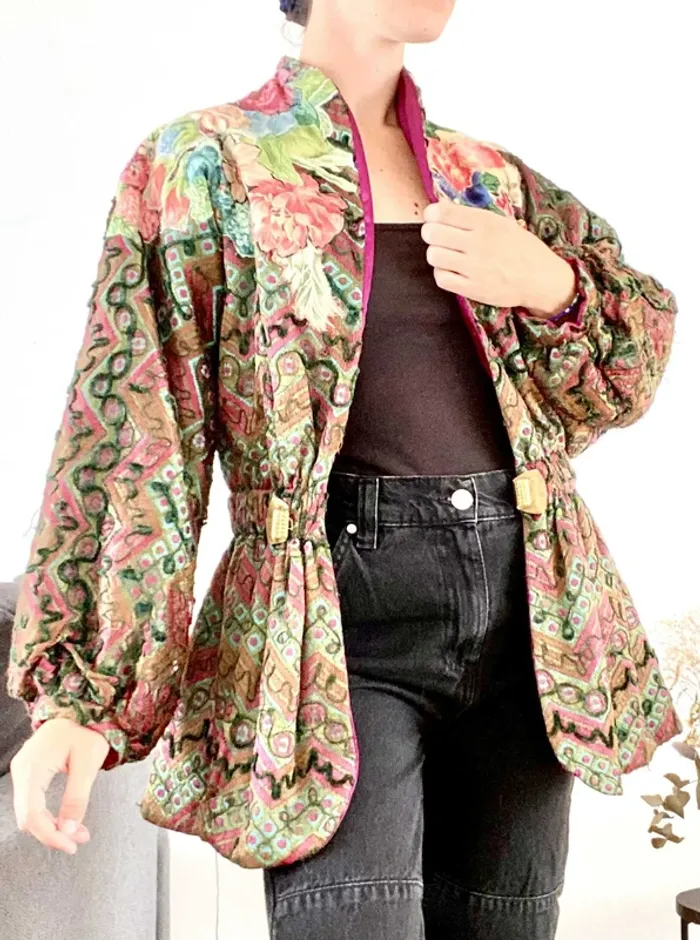 Veste Vintage sans étiquette - Bon état - photo numéro 2