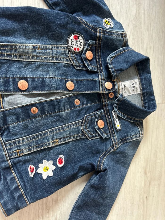 Veste en jean 9-12 mois. - photo numéro 2