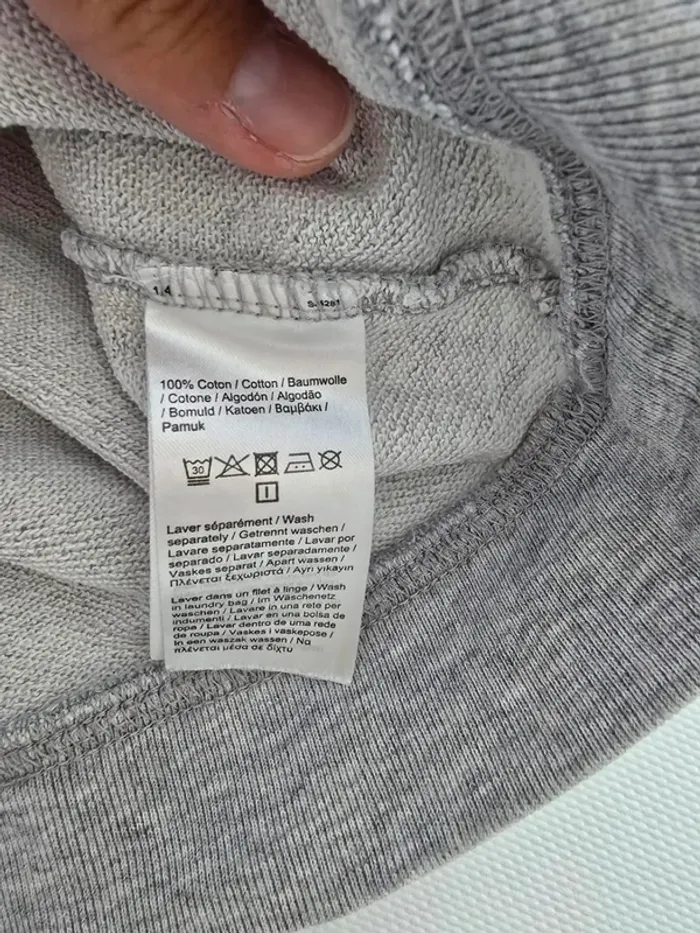 Sweat lacoste gris - photo numéro 2
