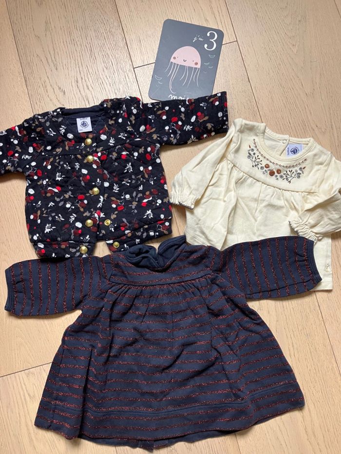 Lot vêtements bébé fille naissance à 3 mois Petit Bateau - photo numéro 2