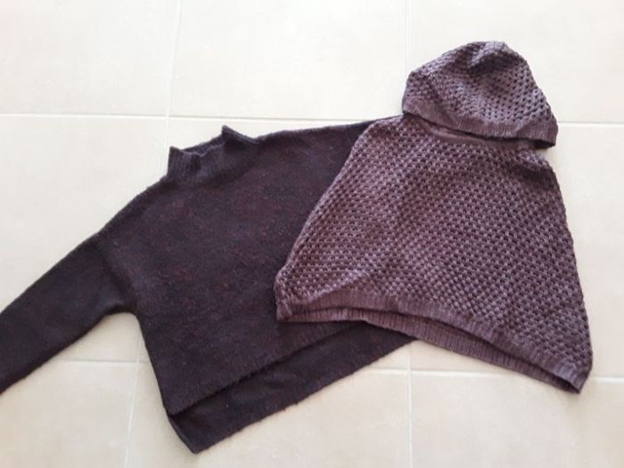 Lot pull + poncho 10 ans