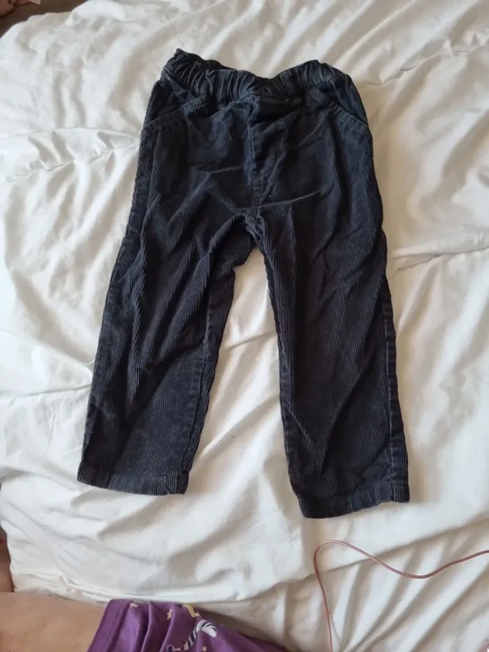 Pantalon velour côtelé 86cm