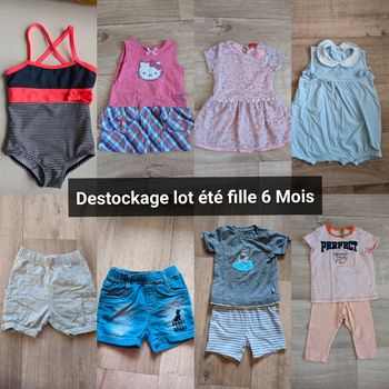 Lot fille été 6 Mois