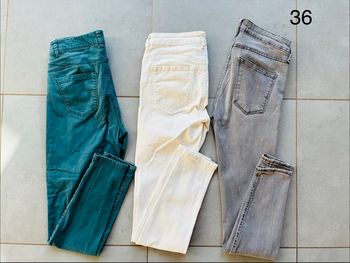 Lot pantalons jeans stretch femme hiver