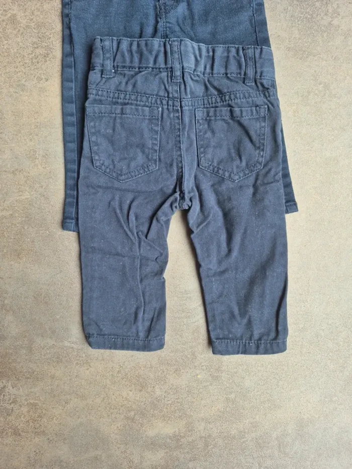 Lot 5 pantalons + 1 short 6 mois garçon - photo numéro 11