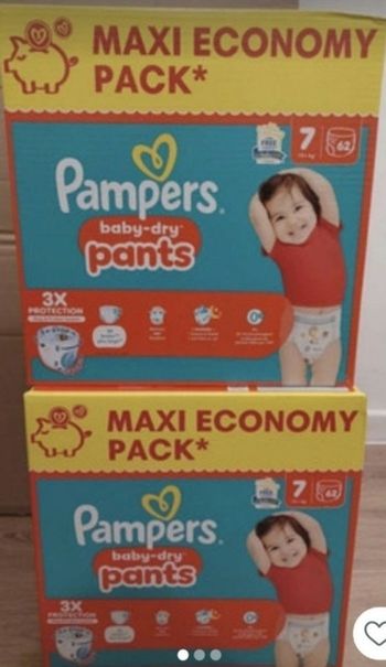 2 paquets pampers pants taille 7
