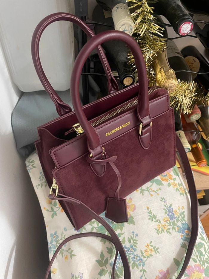 Sac Fourre-Tout Élégant Bordeaux pour Femme - Chic Couleur Unie - photo numéro 2