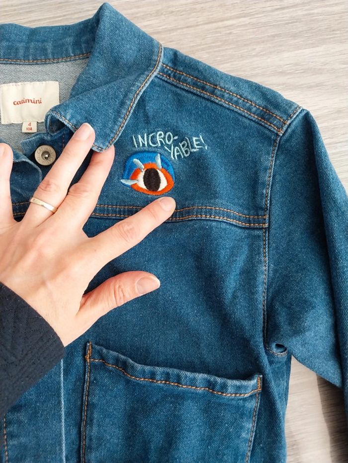 Veste en jeans catimini 4 ans - photo numéro 3