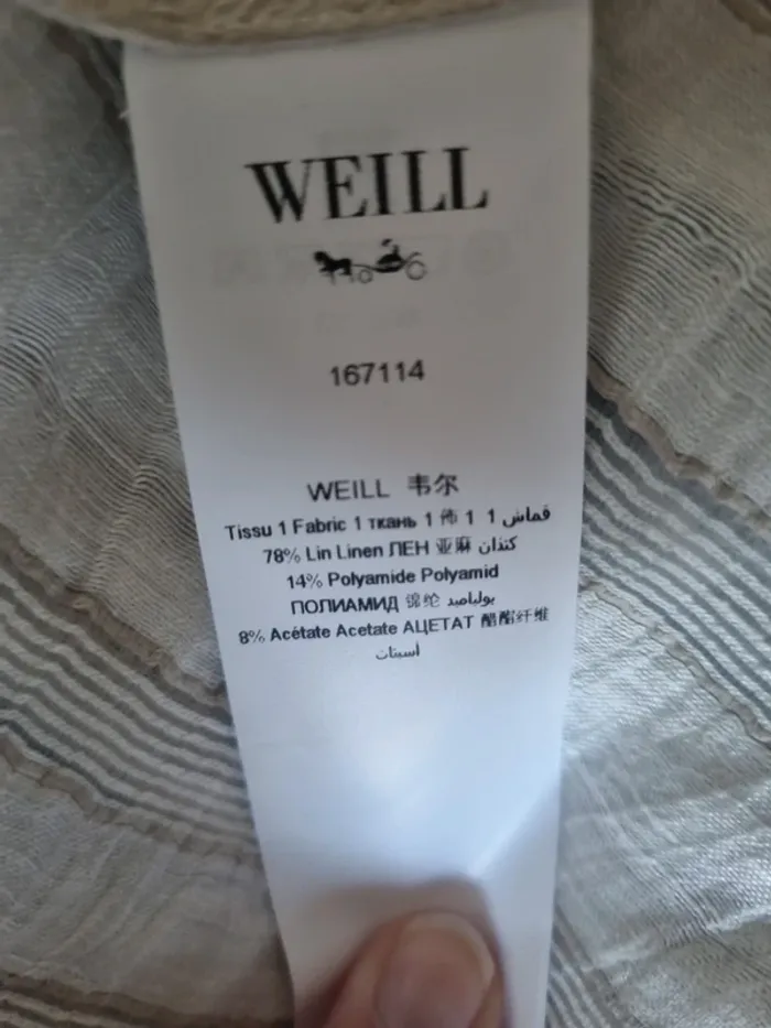 Tunique lin rayé irisé Weill 46 - photo numéro 9