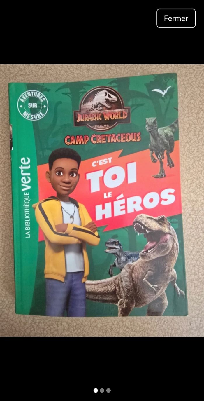 Jurassic World Camp Crétacé – Livre interactif "C’est toi le héros"