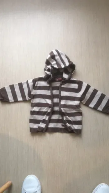 Gilet zippé à capuche
