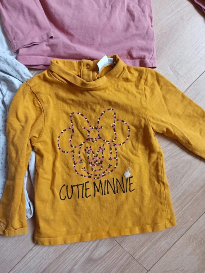 Lot t-shirt manche longue col roulé - photo numéro 2