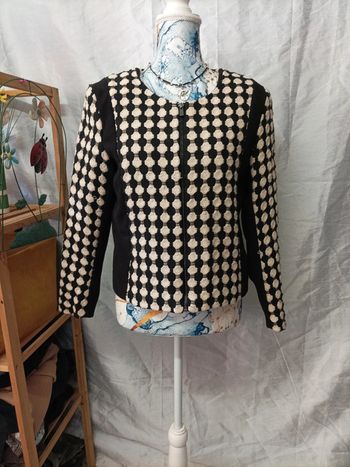 Blazer, taille 42 noir et blanc