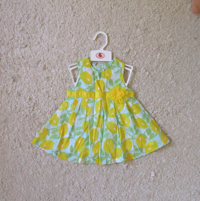 Robe motif citron 6 mois