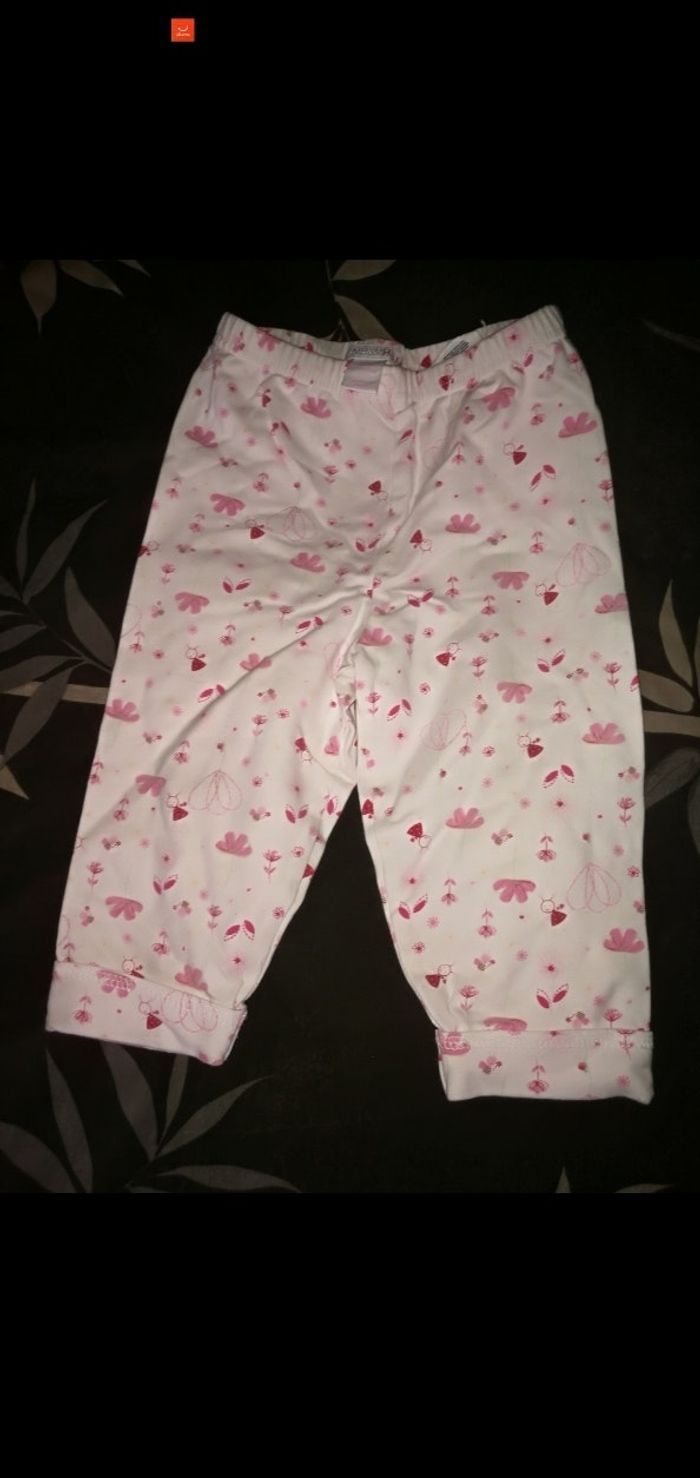 Legging 12 mois blanc et rose H&M