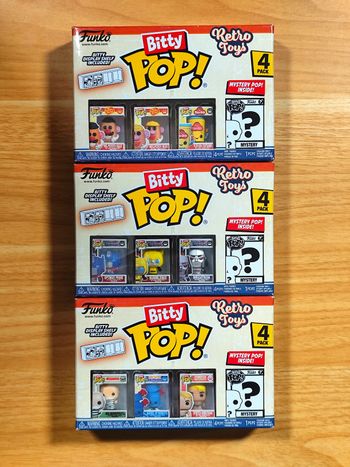 Lot 3 Boîtes X4 Bitty Pop! - Retro Toys (Potato Head, Transformers, Monopoly)