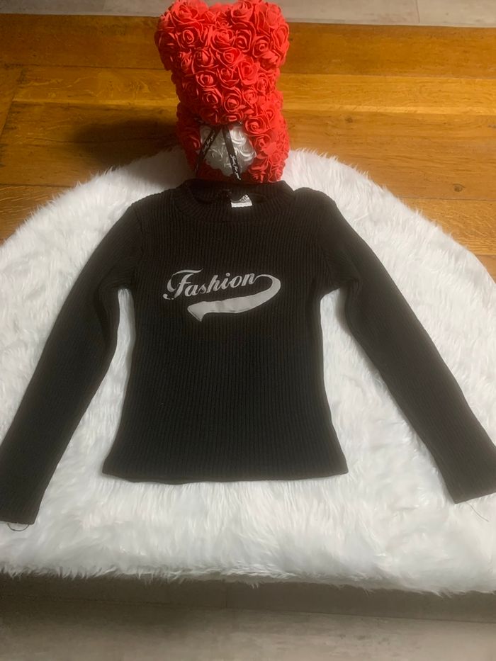 Pull manches longues noir