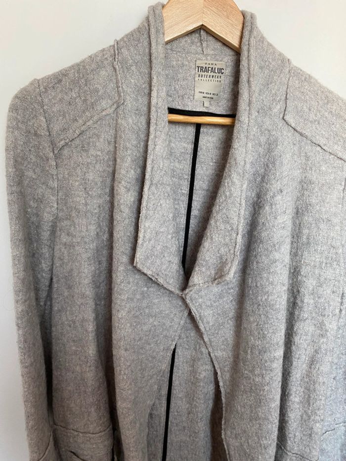 Manteau long gris Zara - photo numéro 2