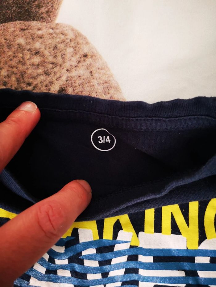 #t-shirt ML garçon 3-4 ans - photo numéro 2