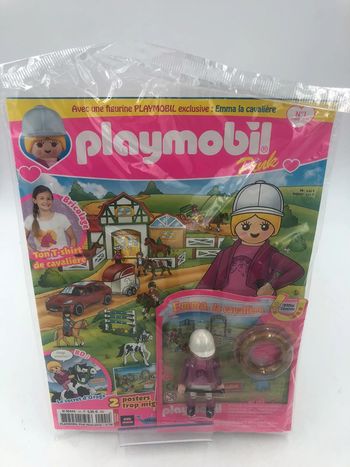 Magazine Playmobil + figurine Emma, la cavalière neuf