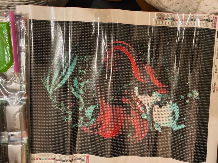 Diamant paint Disney la petite sirène 30x40. - photo numéro 2