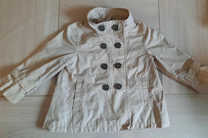 Veste trench à bouton 3-4 ans